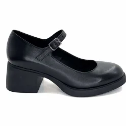 Elégant|Basic<marcha / m.moustafa Babies à Talon Ivoire Snj 2008 Cuir Noir