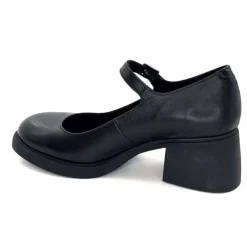 Elégant|Basic<marcha / m.moustafa Babies à Talon Ivoire Snj 2008 Cuir Noir