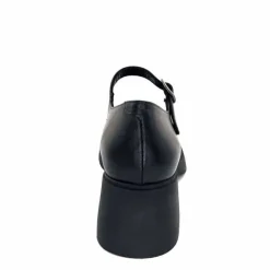 Elégant|Basic<marcha / m.moustafa Babies à Talon Ivoire Snj 2008 Cuir Noir