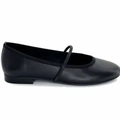 Soirée|Féminin<We Do Ballerines à Bride Ivoire 55370 D Cuir Noir