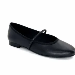 Soirée|Féminin<We Do Ballerines à Bride Ivoire 55370 D Cuir Noir