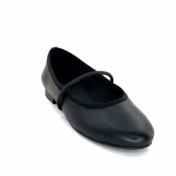 Soirée|Féminin<We Do Ballerines à Bride Ivoire 55370 D Cuir Noir