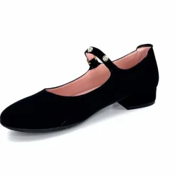 Féminin|Elégant<Sabrinas Ballerines à Bride Réglable 23052 Daim Noir