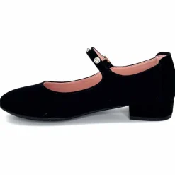 Féminin|Elégant<Sabrinas Ballerines à Bride Réglable 23052 Daim Noir