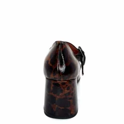 Talon|Animalier<Ivoire0331 Ballerines à Talon Ivoire 5126 Z Cuir Vernis Léo Léopard