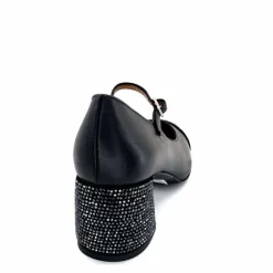 Talon|Féminin<martinat t Ballerines à Talon Ivoire 2204 Cuir Noir