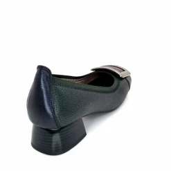 Talon|Fantaisie<Hispanitas Ballerines à Talons Chi 243673 Manila Cuir Bleu Vert