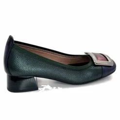 Talon|Fantaisie<Hispanitas Ballerines à Talons Chi 243673 Manila Cuir Bleu Vert
