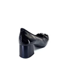 Elégant|Bijoux<Ivoire0130a Ballerines à Talons Ivoire 7e4906 Iv Cuir Vernis Noir