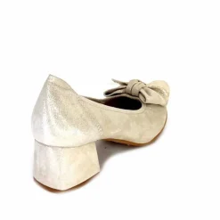 Basic|Ballerines<Sabrinas Ballerines à Talons 95103 Daim Doré Beige