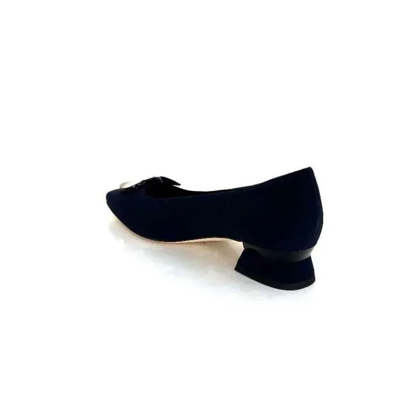 Elégant|Ballerines<Brunate Ballerines 32274 Daim Foncé Bleu