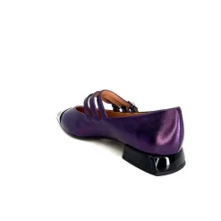 Fantaisie|Ballerines<Dansi Ballerines 5702 Cuir Métal Violet Fushia