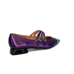 Fantaisie|Ballerines<Dansi Ballerines 5702 Cuir Métal Violet Fushia