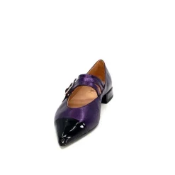 Fantaisie|Ballerines<Dansi Ballerines 5702 Cuir Métal Violet Fushia