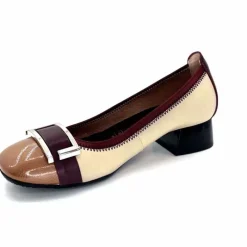 Elégant|Ballerines<Hispanitas Ballerines Chi 243670 Manila Vernis &amp; Bordeaux Crème