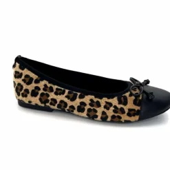 Animalier|Féminin<Ivoire0317a Ballerines Ivoire 2204108 4091 Textile Léo Léopard