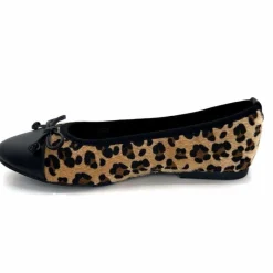Animalier|Féminin<Ivoire0317a Ballerines Ivoire 2204108 4091 Textile Léo Léopard