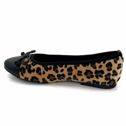 Animalier|Féminin<Ivoire0317a Ballerines Ivoire 2204108 4091 Textile Léo Léopard