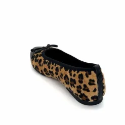 Animalier|Féminin<Ivoire0317a Ballerines Ivoire 2204108 4091 Textile Léo Léopard
