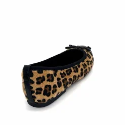 Animalier|Féminin<Ivoire0317a Ballerines Ivoire 2204108 4091 Textile Léo Léopard