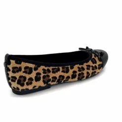 Animalier|Féminin<Ivoire0317a Ballerines Ivoire 2204108 4091 Textile Léo Léopard