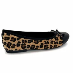 Animalier|Féminin<Ivoire0317a Ballerines Ivoire 2204108 4091 Textile Léo Léopard