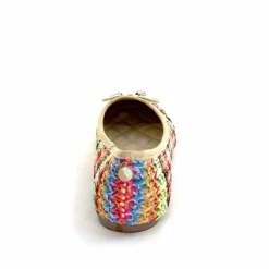 Fantaisie|Ballerines<Ivoire0317a Ballerines Ivoire 2201023 Raffia Multicolore