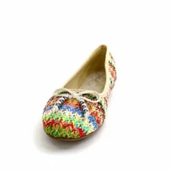 Fantaisie|Ballerines<Ivoire0317a Ballerines Ivoire 2201023 Raffia Multicolore
