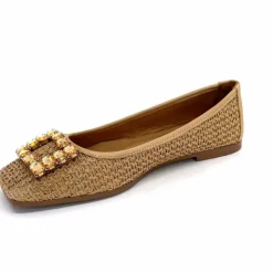 Féminin|Ballerines<382-ivoire Ballerines Ivoire 97574 tk2 Raffia Beige