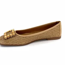 Féminin|Ballerines<382-ivoire Ballerines Ivoire 97574 tk2 Raffia Beige