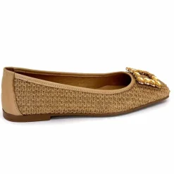 Féminin|Ballerines<382-ivoire Ballerines Ivoire 97574 tk2 Raffia Beige