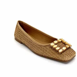 Féminin|Ballerines<382-ivoire Ballerines Ivoire 97574 tk2 Raffia Beige