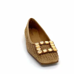 Féminin|Ballerines<382-ivoire Ballerines Ivoire 97574 tk2 Raffia Beige