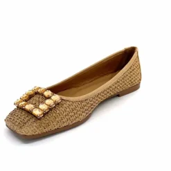 Féminin|Ballerines<382-ivoire Ballerines Ivoire 97574 tk2 Raffia Beige