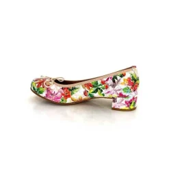 Fantaisie|Ballerines<Ivoire0036a Ballerines Ivoire Kat Azucena Cuir Imprimé Multicolore