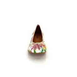 Fantaisie|Ballerines<Ivoire0036a Ballerines Ivoire Kat Azucena Cuir Imprimé Multicolore