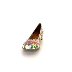 Fantaisie|Ballerines<Ivoire0036a Ballerines Ivoire Kat Azucena Cuir Imprimé Multicolore