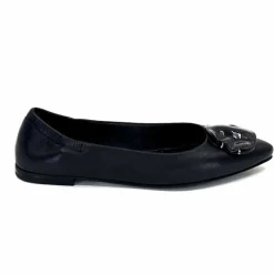 Basic|Ballerines<398-ivoire Ballerines Ivoire M24055 ZB Cuir Noir