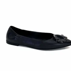 Basic|Ballerines<398-ivoire Ballerines Ivoire M24055 ZB Cuir Noir