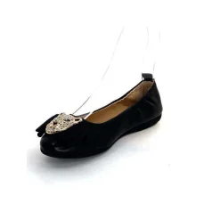 Bijoux|Ballerines<la ballerina Ballerines N11-01 Cuir Bijoux Noir