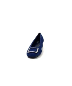 Basic|Ballerines<Requin Ballerines Reqins Karisse Daim Océan Bleu