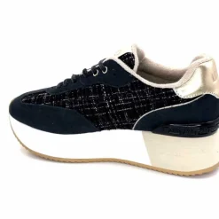 Sport Chic|Décontracté<Liu.Jo Baskets à Plateforme Bf4037 Daim Off Black MarineNoir