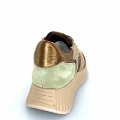 Sport Chic|Baskets<Softwaves Baskets à Plateforme 8.95.05/002 Daim Vert Marron