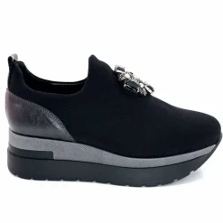 Sport Chic|Décontracté<Ivoire0130a Baskets à Plateformes Ivoire 9b5482 Textile Noir