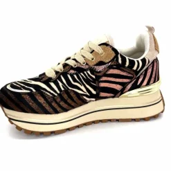 Sport Chic|Animalier<Liu.Jo Baskets à Plateformes Bf4001 Zèbre Rose Marron MarronRose