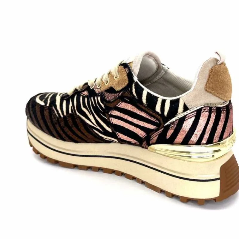 Sport Chic|Animalier<Liu.Jo Baskets à Plateformes Bf4001 Zèbre Rose Marron MarronRose