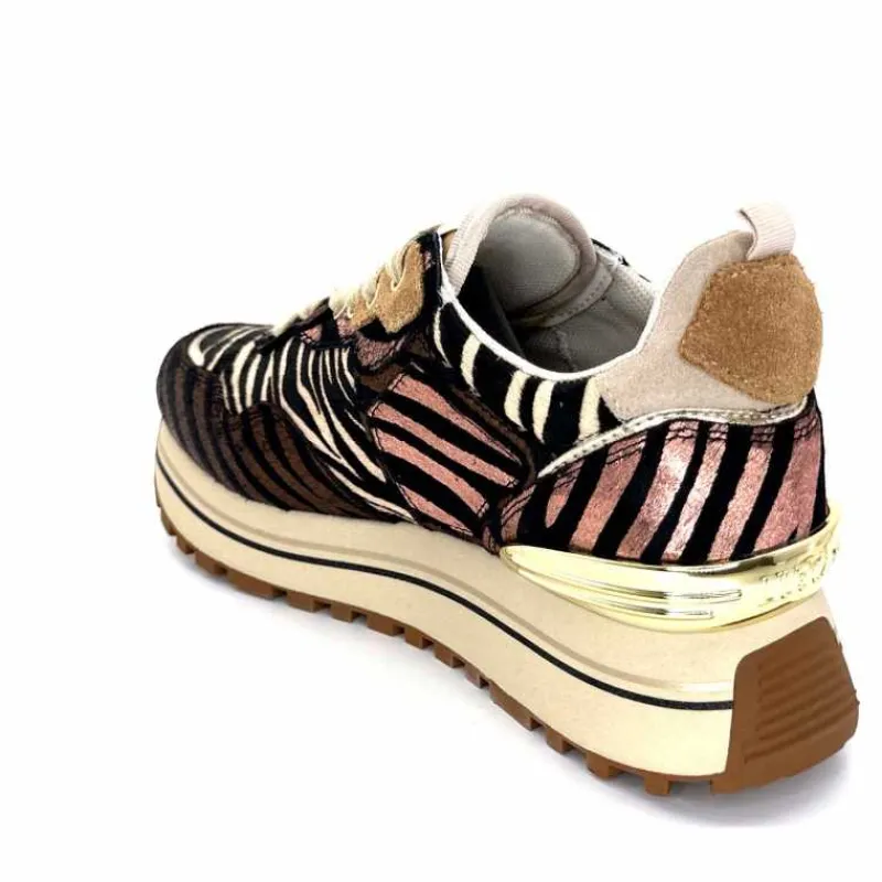 Sport Chic|Animalier<Liu.Jo Baskets à Plateformes Bf4001 Zèbre Rose Marron MarronRose