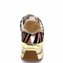 Sport Chic|Animalier<Liu.Jo Baskets à Plateformes Bf4001 Zèbre Rose Marron MarronRose