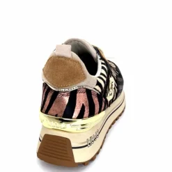 Sport Chic|Animalier<Liu.Jo Baskets à Plateformes Bf4001 Zèbre Rose Marron MarronRose