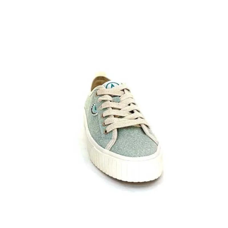 Décontracté|Baskets<Armistice Baskets Stomp Sneaker Textile Blanc Vert